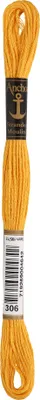 Produktbild von Anchor Sticktwist 4635000-00306 messinggelb Stickgarn, 100 % Baumwolle