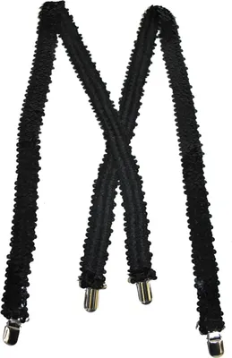 Produktbild von Pailletten Hosenträger Kostüm-Accessoire schwarz - Einheitsgröße