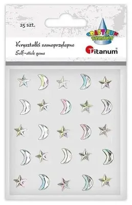 Produktbild von Selbstklebende Sternchen-Strasssteine, 10 x 10 mm, 15 Stück – Titanum
