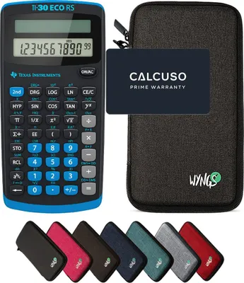 Produktbild von TI-30 ECO RS inkl. WYNGS Schutztasche Dunkelgrau - Wissenschaftlicher Taschenrechner - Basic Set