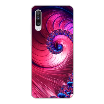 Produktbild von MuchoWow® Handyhülle Schutzhülle Hülle für Samsung Galaxy A70 Spirale - Abstrakt - Farben Silikon Softcase Handy Hülle - Schutzhaube