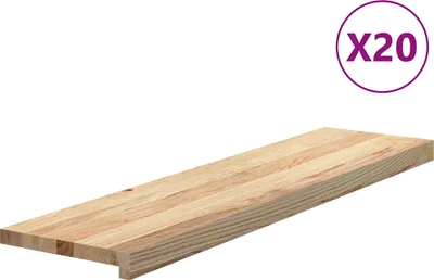 Produktbild von vidaXL Treppenstufen 20 Stk. Unbehandelt 100x25x2 cm Massivholz Eiche