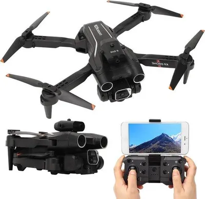 Image de Petit quadricoptère avec caméra 4K, Wi-Fi, pliable, noir
