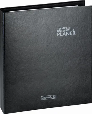 Produktbild von BRUNNEN 1075765904 Ringbuch-Kalender mit Einlage Lehrerkalender Termin- & Unterrichtsplaner 2023/2024 Lehrer-Sortiment 2 Seiten = 1 Woche Überformat A4: ca. 28 x 31,5 cm Baladek-Einband schwarz