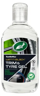 Zdjęcie produktu dla Turtle Wax 54496 Wet'n Black – środek do pielęgnacji listew i opon, TP 300 ml