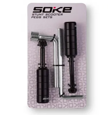 Obrázok produktu pre Kolíky na kolobežky čierne 2 ks P1 + kľúče