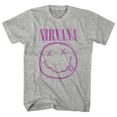 Produktbild von Nirvana Purple Happy Face Grey M T-Shirt
