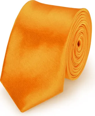 Obrázek produktu pro Kravata v barvě kukuřičné žluté, úzká, z polyesteru, jednobarevná, šířka 5 cm