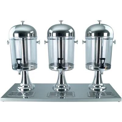 Immagine prodotto di Distributore di succhi, distributore di bevande, distributore di bevande, distributore di bevande da 1-3 x 8 litri, dorato o argentato
