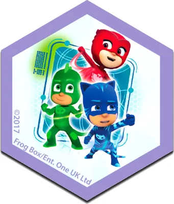 Produktbild von Disney © Pj Masks Pyjamahelden Gruppe - Aufnäher, Bügelbild, Aufbügler, Applikationen, Patches, Flicken, Zum Aufbügeln, Größe: 6,2 x 7,3 cm