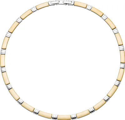 Produktbild von JOBO Collier Halskette aus Edelstahl gold farben beschichtet bicolor 47 cm Kette