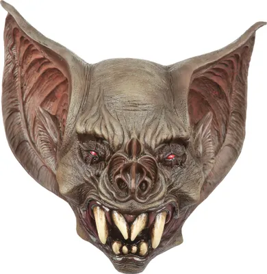 Produktbild von Fledermaus-Latexmaske für Erwachsene Vollmaske braun - Einheitsgröße