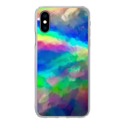 Produktbild von MuchoWow® Handyhülle Schutzhülle Hülle für iPhone X Aquarell - Kunst - Psychedelisch Silikon Softcase Handy Hülle - Handyhülle