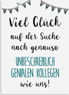 Produktbild von Postkarte KOLLEGEN Jobwechsel