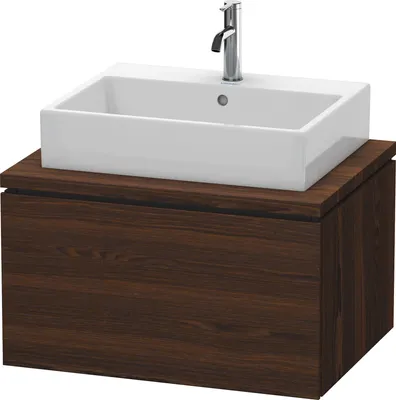 Produktbild von Konsolenunterschrank L-CUBE 400x720x547mm nussbaum gebürstet nussbaum gebürstet