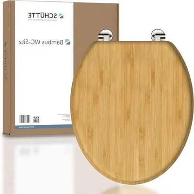 Produktbild von Toilettendeckel aus Bambus – nachhaltiges Holz – passend für alle gängigen Toiletten – belastbar bis 150 kg