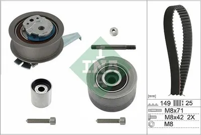Produktbild von INA 530 0835 10 Zahnriemensatz für VW Passat Variant (3G5, CB5)