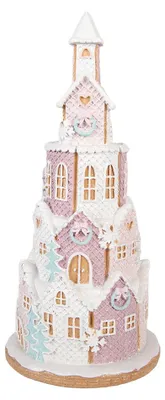 Produktbild von Clayre & Eef Lebkuchenhaus 26x10x40 cm Braun Kunststoff