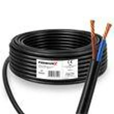 Produktbild von PremiumX Schlauchleitung H05VV-F 2x0,75 mm² 25 Meter flexible Anschlussleitung PVC