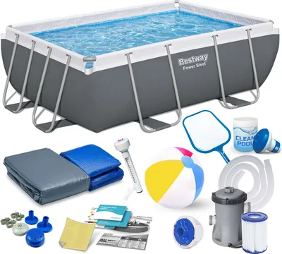 Obrázok produktu pre Basen ogrodowy stelażowy 282 x 196 x 84 cm 16w1 Bestway 56629N
