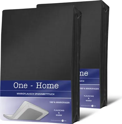 Two black packaged bed sheets are shown against a white background.