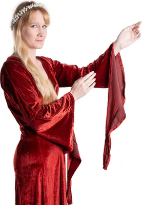 Produktbild von Burgherrin Samtkleid rot Größe: L