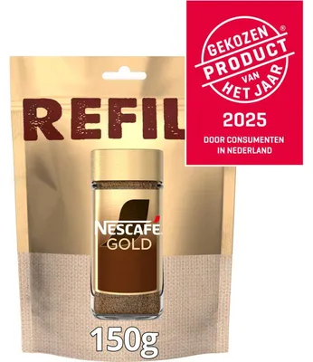 Produktbild von Nescafé Gold löslicher Kaffee Nachfüllpack 150 g – Aromatischer Instantkaffee