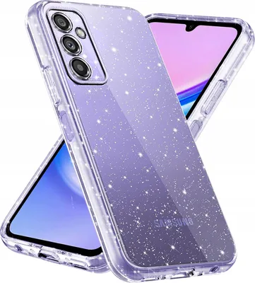 Zdjęcie produktu dla Etui do Samsung Galaxy M15 5G SILIKONOWE BROKATOWE CASE + SZKŁO