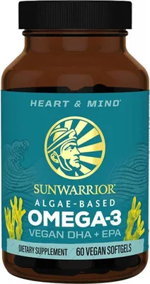 Produktbild von Sunwarrior Omega 3 Vegan DHA + EPA (60 Softgels) Unflavoured - Vitamine,  Mineralien & Gesundheit - Fettsäuren