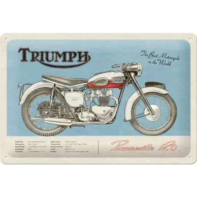 Zdjęcie produktu dla Plakat 20X30 Triumph Bonneville