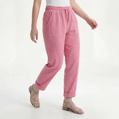 Produktbild von Jogginghose Damen Stretchhose aus Baumwolle 36 38 Freizeithose mit Taschen