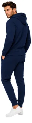Produktbild von Herren Jogginganzug einfarbig 100% BW 586 Navy 3XL