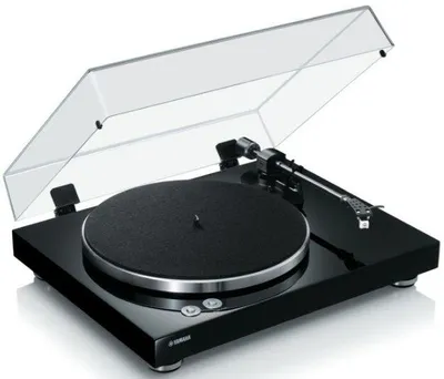 Produktbild von Yamaha TT-S303, Audio-Plattenspieler mit Riemenantrieb, Schwarz, Aluminium, 33 1/3,45 RPM, DC-Motor, 67 dB