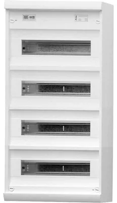 Immagine prodotto di ABN A 48A Quadro di distribuzione piccolo Amigo a 4 file 4x 12 (+2) 48 TE IP30 bianco senza porta LxHxP 300x620x106 mm