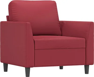 Produktbild von vidaXL Sessel Weinrot 60 cm Kunstleder