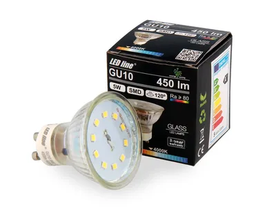 Produktbild von LED Line GU10 5W LED Leuchtmittel Neutralweiß 4000K 450 Lumen Spot Strahler Einbauleuchte Energiesparlampe Glühlampe