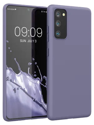 Produktbild von kwmobile Handyhülle für Samsung Galaxy S20 FE Hülle - TPU Case - Kabelloses Laden - Schutzhülle Cover in Soft Blue Lavender