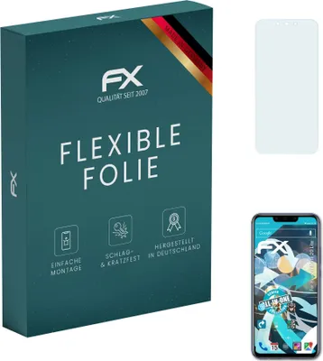Produktbild von atFoliX FX-ActiFleX 3x Schutzfolie kompatibel mit Huawei Mate 20 Lite Folie