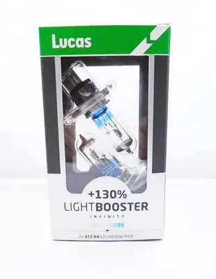 Image de Lucas H4 472 lightbooster Infinity 130% plus lumineux 12 V 60/55 W ampoule pour phare halogène