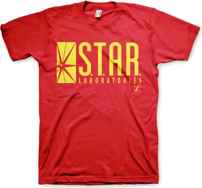 Productafbeelding van The Flash - T-shirt van Star Laboratories - Maat M - Rood
