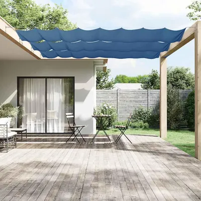 Produktbild von vidaXL Senkrechtmarkise Blau 180x1200 cm Oxford-Gewebe