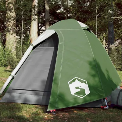 Produktbild von Design Campingzelt 2 Personen Grün 254x135x112 cm 185T Taft, Campingzelte 2024 Neu