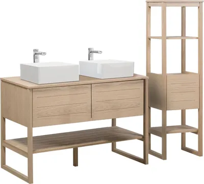 Immagine prodotto di Mobile lavabo doppio + lavabo + colonna ATOLL