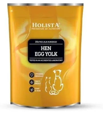 Zdjęcie produktu dla HOLISTA Żółtko z jaj kurzych - suplementy dla psów i kotów - 500 g
