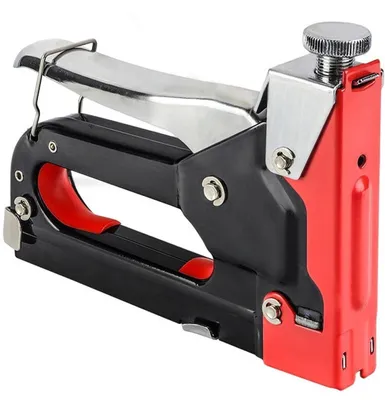 Imagen del producto de Grapadora para tapicería, tipo "tacker", color rojo, modelo GRAND GR-T01