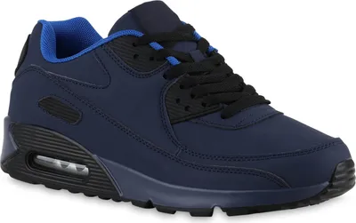 Produktbild von Giralin Herren Sportschuhe Laufschuhe Schnürer Freizeitschuhe Sneaker 831982, Farbe: Dunkelblau Blau, Größe: 41