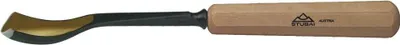 Produktbild von STUBAI Stemmeisen Stechbeitel Serie 52 - Form 32 | Gekröpftes Hohleisen 6 mm, mit Holzgriff, für Figurenarbeiten, Profilleisten, Darstellung von welligem Haar und Wasser, Holzbearbeitung