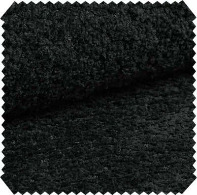 Produktbild von novely® CORIO Bouclé Möbelstoff Luxus 3D Bouclé-Struktur Polsterstoff | Meterware | 1lfm - Farbe: 60 Schwarz