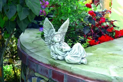 Zdjęcie produktu dla Anioł 27cm rzeźba figura figura figura figury ogrodowe rzeźby rzeźby grób