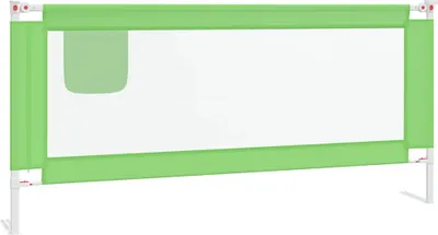Obrázek produktu pro vidaXL Ochranný rám postele pro batolata zelený 200x25 cm Látka